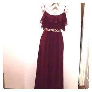 Wine David’s  bridal dress F19508..